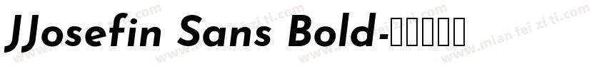 JJosefin Sans Bold字体转换